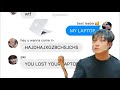 Skz texts wheres bangchans laptop