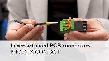 Lever-operated PCB Connectors | Easy operation brings new comfort