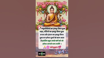 इंसान का इकठ्ठा किया हुआ धन #buddhaquotes #anmolvachan #shorts #buddha gautam buddh anmol vachan