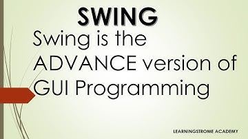 #1 Introduction of Swing in java in hindi||Advance java||LearningStrome Academy