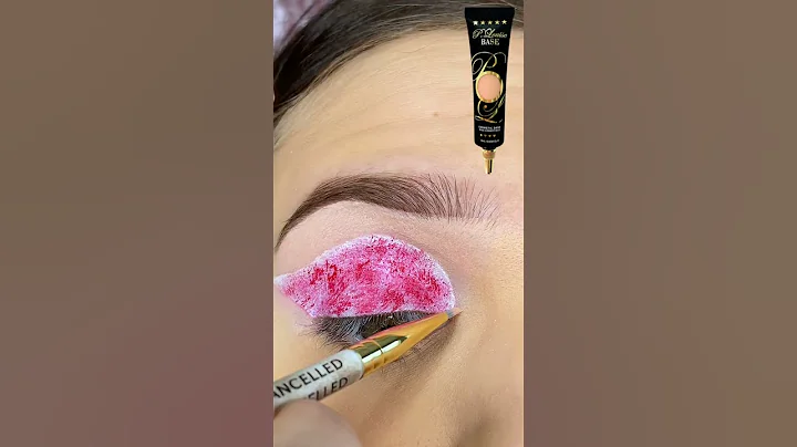 SPLATTERED EYESHADOW | 31 DAYS OF HALLOWEEN MAKEUP LOOKS SERIES | #shorts