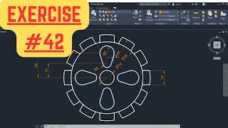 AutoCAD 2D Basic Drawing and Drafting Practice for Beginners #42
