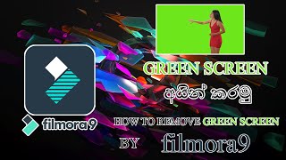 Filmora Video Editor | Remove Green Screen | Sinhala Tutorial | Wondershare Filmora9