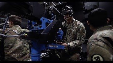 Army Soldiers Train with Virtual Reality Systems