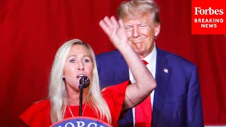 'Want To Say Something?': Trump Calls Marjorie Taylor Greene On Stage At Georgia GOP Convention