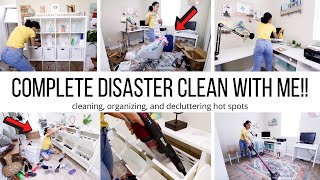 CLEAN WITH ME DISASTER SPOTS!! \/\/ CLEANING MOTIVATION \/\/ Jessica Tull cleaning