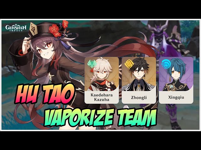 Hu Tao & Kazuha Vaporize is INCREDIBLE! Team Guide Weapons, Artifacts and  showcase