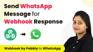 How to Send WhatsApp Message for Webhook Response | Webhook by Pabbly AiSensy Integration