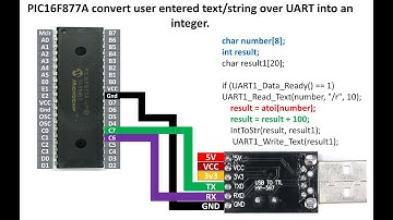 PIC16F877A convert user entered text/string over UART into an integer to perform arithmetics on it.