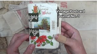 Vintage Postcard Journal No.3 SOLD #journals