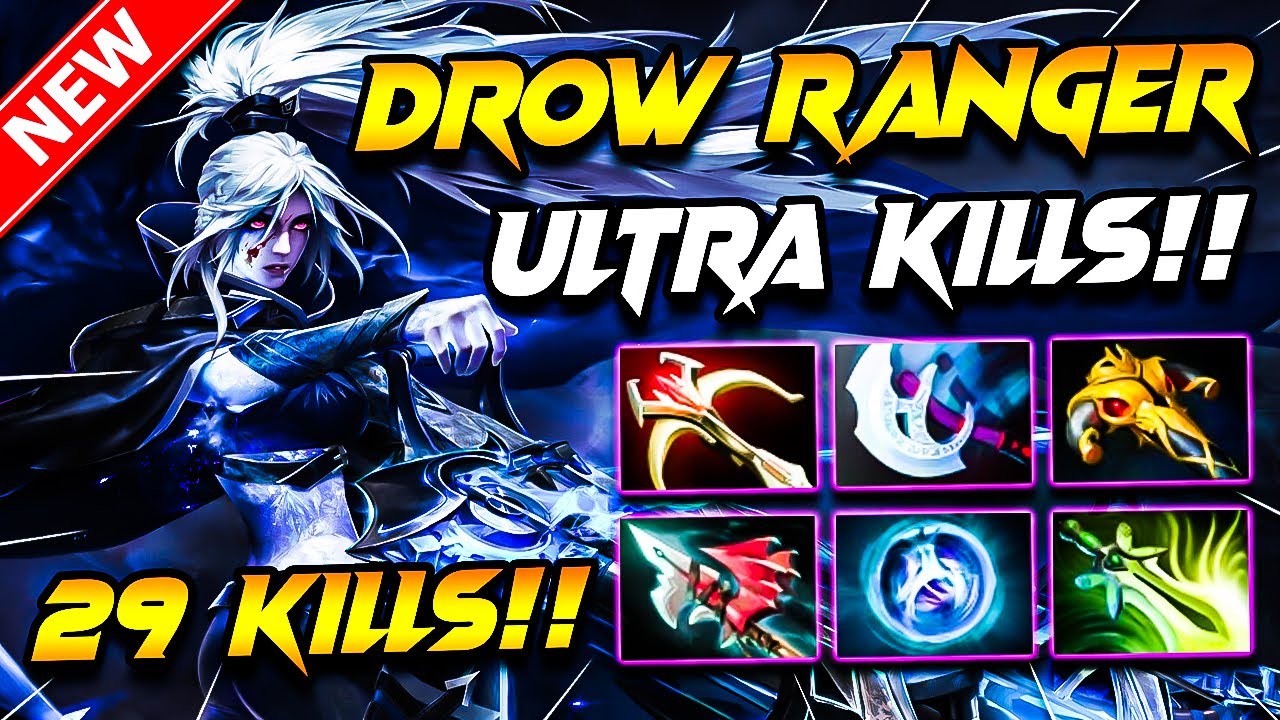 Dota 2 DROW RANGER Gameplay | Ultra Kills + 29 Kills!! Drow Ranger DOTA ...