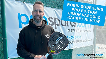 Play test review of the Robin Soderling Pro Edition Simon Vasquez padel racket by pdhsports.com