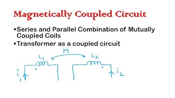 Series and Parallel Combination of Mutually Coupled Coils, Transformer as a coupled circuit