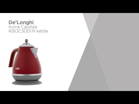 De'longhi Icona Capitals KBOC3001.R Jug Kettle - Red | Product Overview | Currys PC World