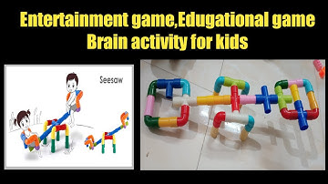 building blocks for kids | building blocks see-saw |how to make blocks see-saw#waterpipeblocks