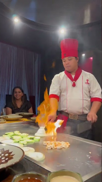 Live Teppanyaki cooking 🔥#shorts