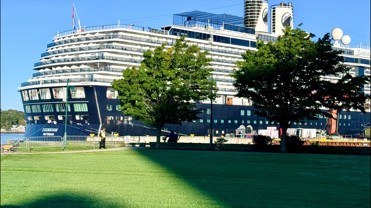 Cruise ship in the Port of Sydney Cape Breton Island, Nova Scotia Canada #RTOMedia #Cruise #Canada