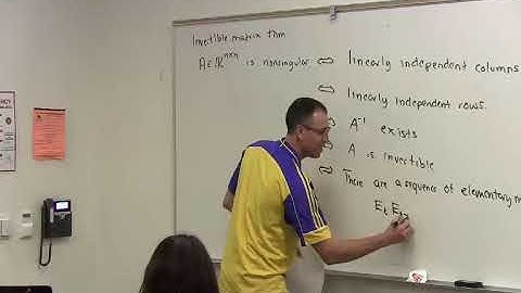 Applied Linear Algebra, Lesson 14, Video 2: The Invertible matrix theorem part 1