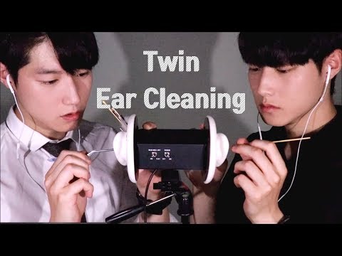 【3DIO ASMR】 | 쌍둥이 귀청소 | Twin Ear Cleaning | Male ASMR