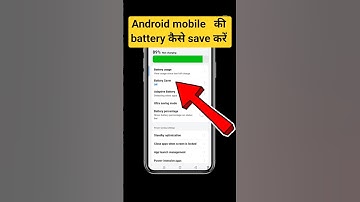 How to save battery on Android ll working 100%
