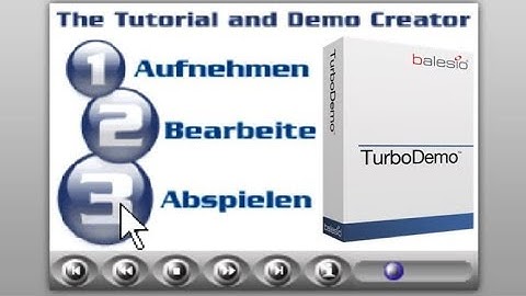 In Minuten mit TurboDemo Video machen
