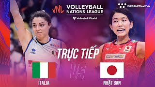 🔴TRỰC TIẾP | ITALIA vs NHẬT BẢN | Tuần 3 Giải bóng chuyền nữ Volleyball Nations League 2023