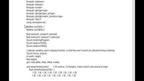 OpenGL C++ programming | Plain Red cube using OpenGL C++