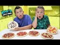 Mini Real Food Pizza VS Mini Chocolate Candy Pizza Food Challenge! Kyle&#39;s Toys and Games
