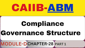 ABM Module D Chapter 28 Part 1 | Compliance Governance Structure | CAIIB |