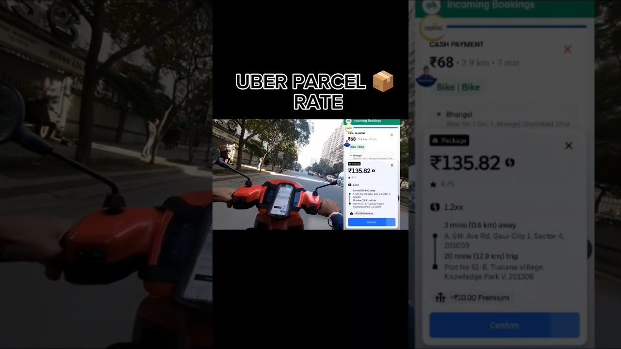 UBER PARCEL 📦 RATE 