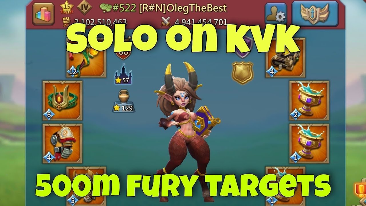 Lords Mobile - SOLO big targets on KVK//Playing with macro in NOX. My ...