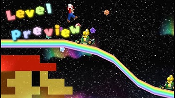 Nsmbw Level Preview (Rainbow road)