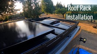 Flatline Van Co Roof Rack Installation | Solar panel Installation | Ford Transit | DIY Campervan