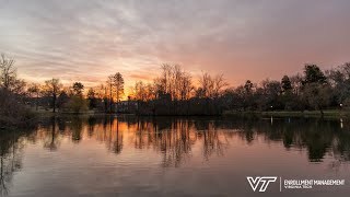 Virginia Tech Duckpond Sunrise Slideshow