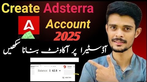 How to create and verify adsterra account 2025 | Adsterra account kaise banaye 2025
