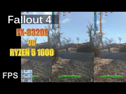 Fallout 4 | FX-8320E Vs Ryzen 5 1600 | GTX1060 | FPS