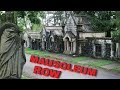 Crazy Row of Old 1800s Mausoleums in Historic Graveyard