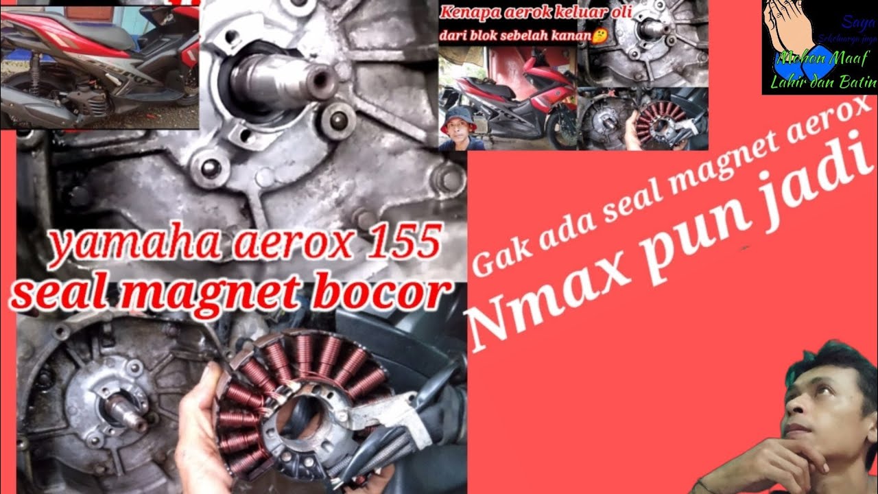 memperbaiki sil yang bocor di motor YAMAHA AEROX 150//cara ganti