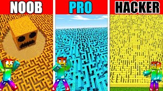 MINI GAME: CUỘC THI VƯỢT MÊ CUNG SIÊU DỄ ** NOOB TRỞ THÀNH PRO THOÁT KHỎI MÊ CUNG VIP NHẤT MINECRAFT screenshot 4