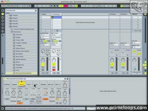 Ableton Live tutorial - Panning your Drums