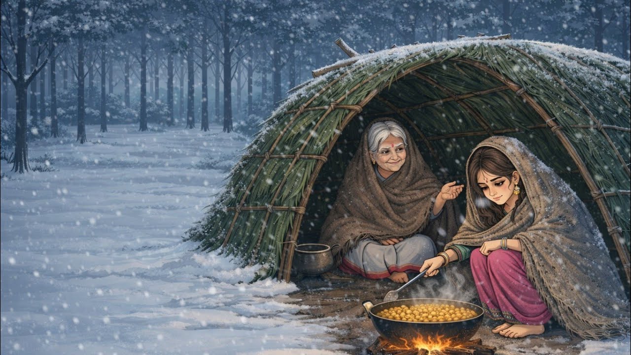 बर्फीली ठंड मैं बारिश का कहर | Cartoon Story | Moral Story | Hindi Story | Thand Ka Kehar