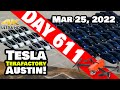 MORE WHITE MODEL Ys AT GIGA TEXAS! - Tesla Gigafactory Austin 4K  Day 611 - 3/25/22 - Tesla Texas