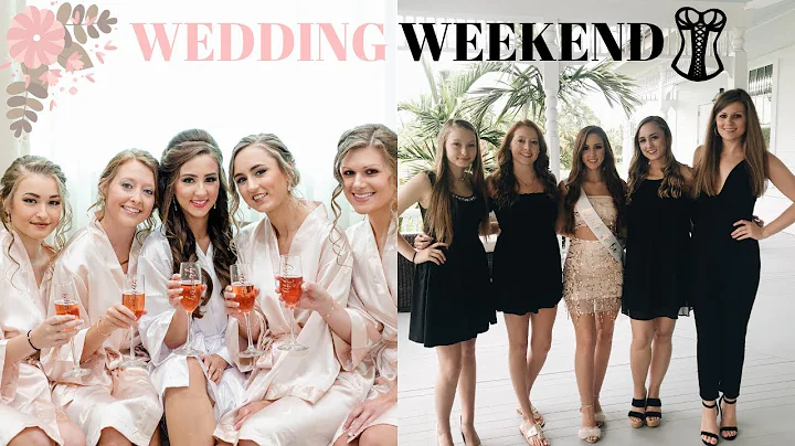 wedding weekend vlog | bachelorette, rehearsal, an...