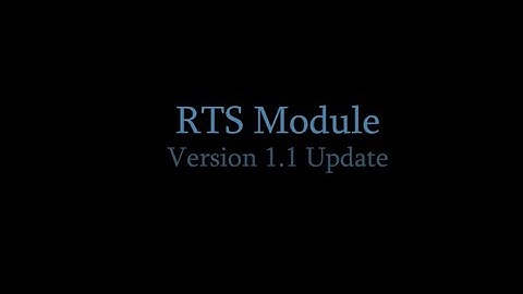 RTS Module 1 1 Feature Update