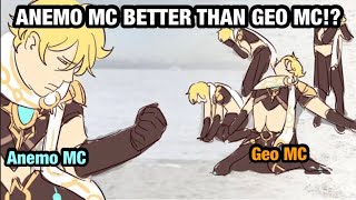 Anemo Traveler vs Geo Traveler (Round 2) | Genshin Impact Two Geo Two Anemo