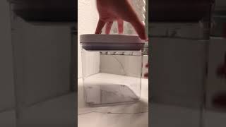 How to fix oxo pop container push open jar if the lib is stuck