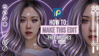 How to make this edit | IbisPaint X (ft. Rosé) | Free brushes