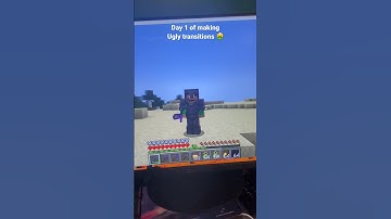 Day one of making ugly transitions 🤮 #shorts #minecraft