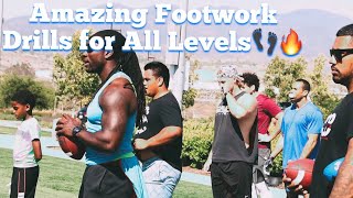 Best Footwork, Agility, Conditioning Drills for Football Players w/ Coach John Walker & Erick Za