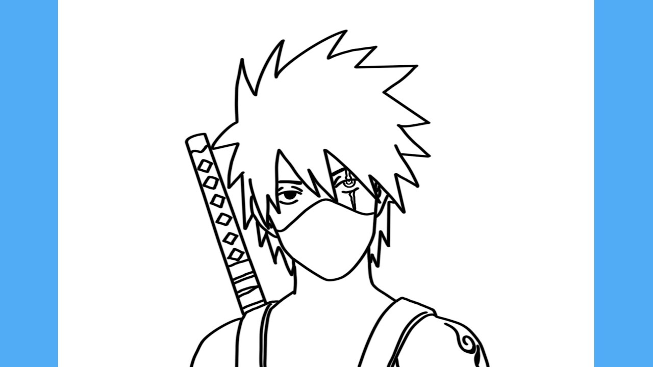 COMO DESENHAR o KAKASHI da ANBU PASSO A PASSO 